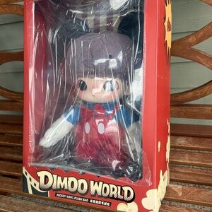 NIB/NWT PopMart DIMOO WORLD X DISNEY series- Mickey vinyl plush bag